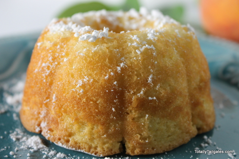 peach, bundt cake
