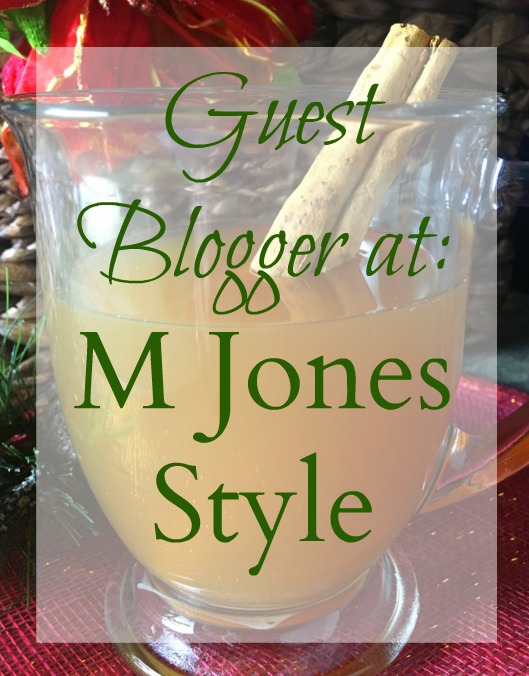 I was a guest blogger over at M Jones Style!