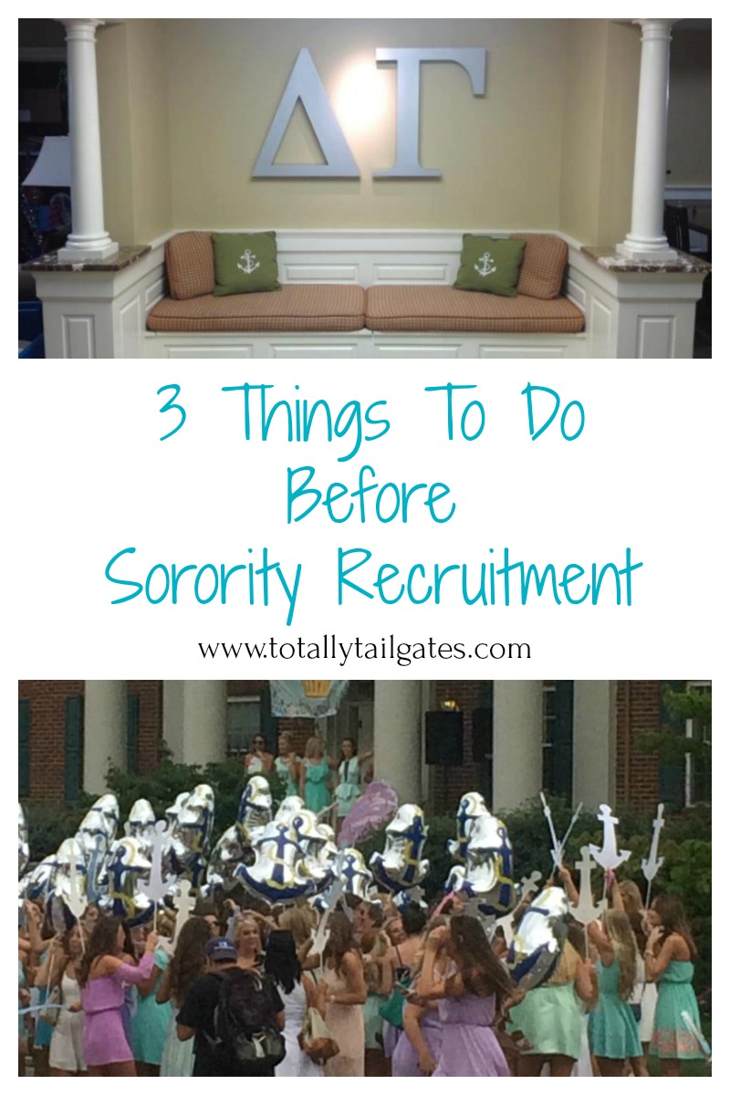 3 Things To Do Before Sorority Rush