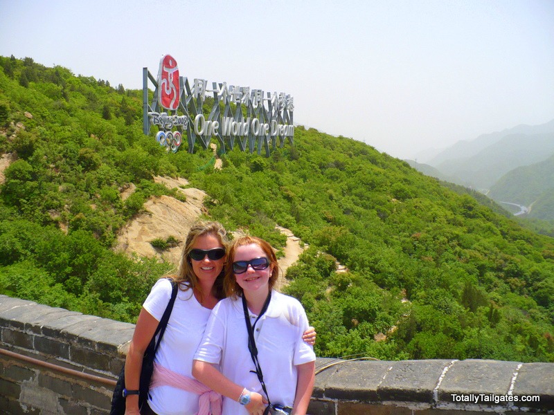 Great Wall of China before the 2008 Beijing Olympics.