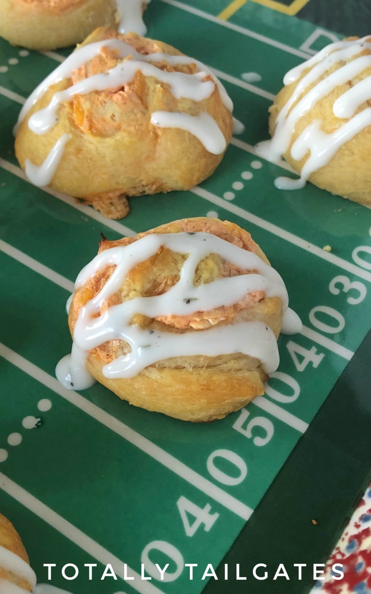 Easy appetizers! Buffalo Chicken Pinwheel Appetizers