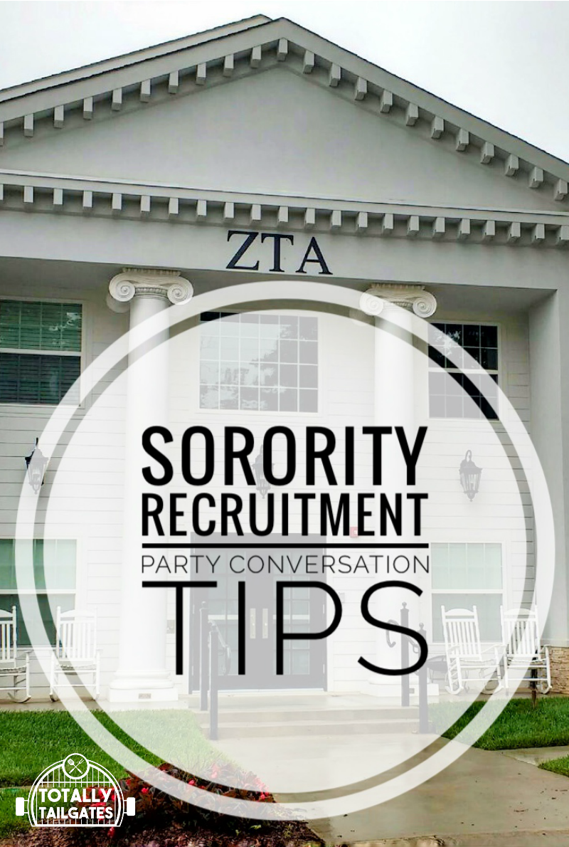 Sorority Recruitment Party Conversation Tips