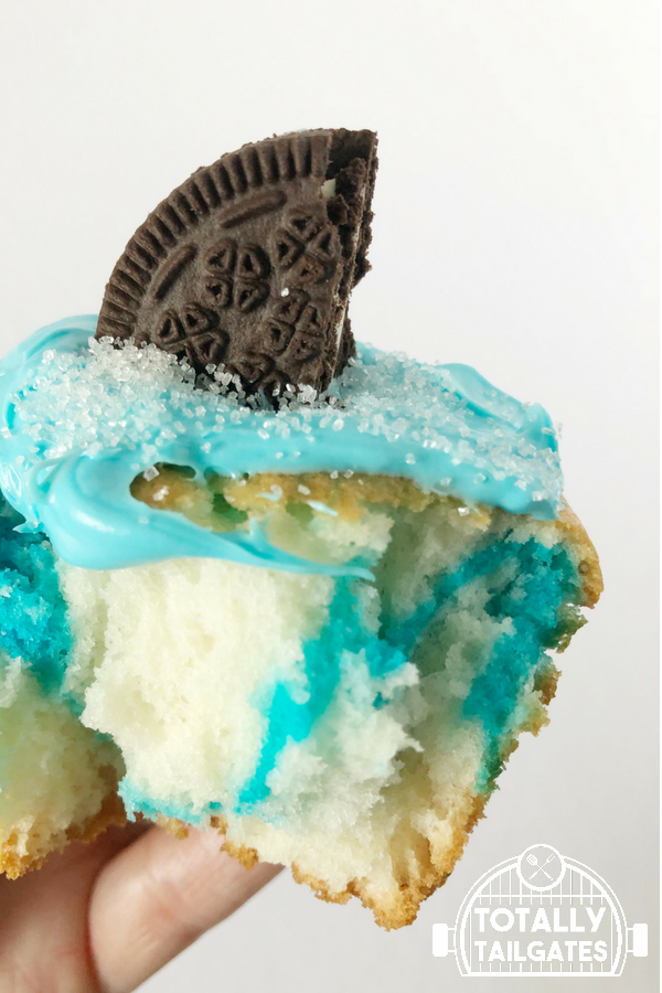 Easy Shark Week Party Cupcakes