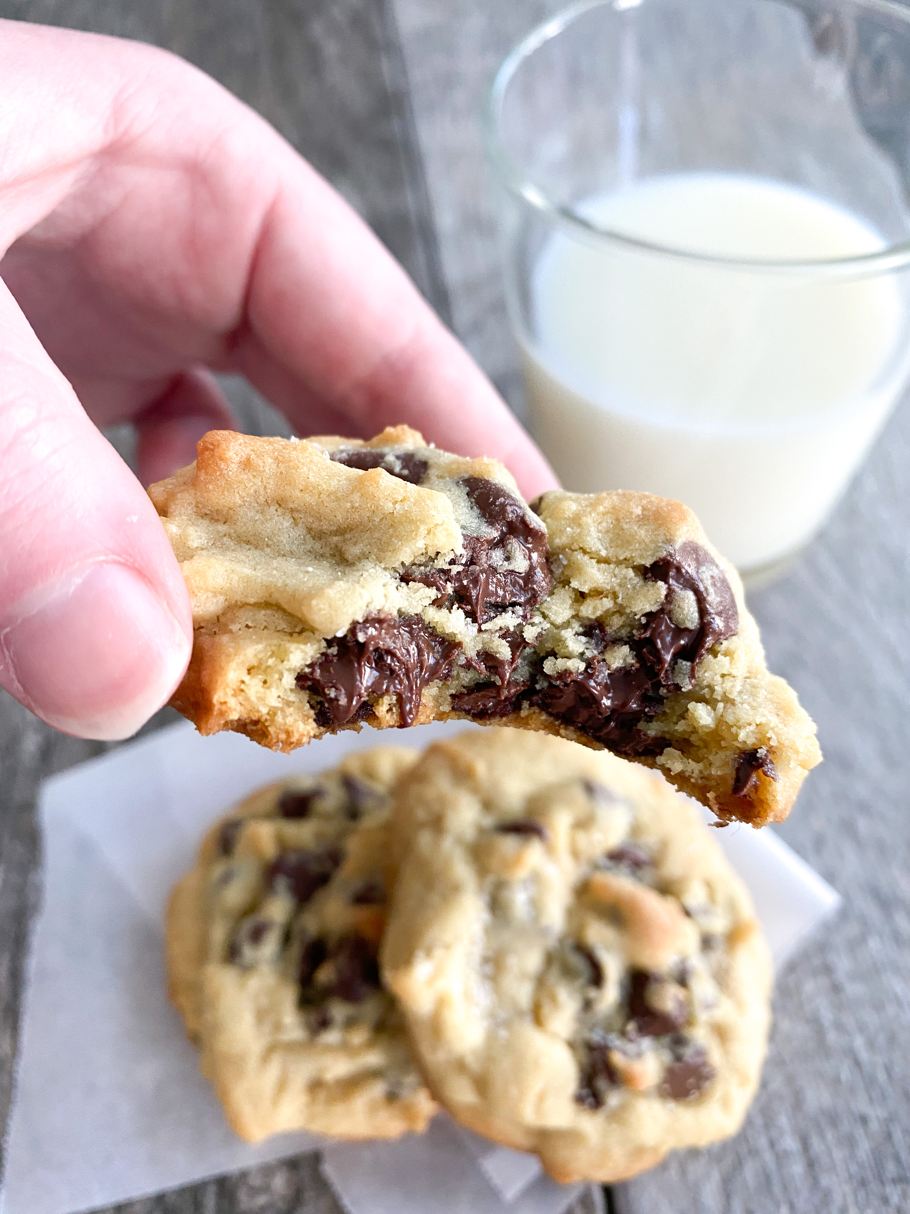 Soft batch chocolate chip cookie.