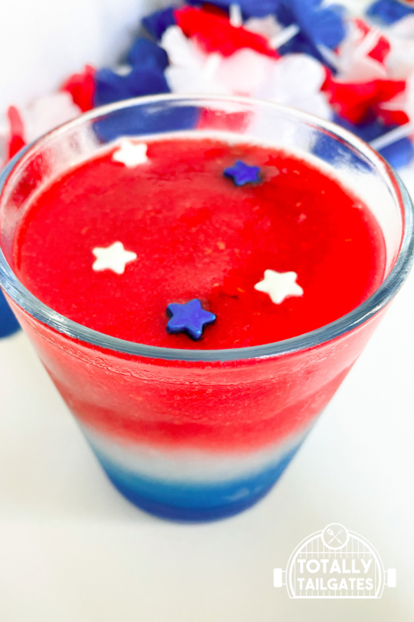 Patriotic Wine Slushy Cocktail